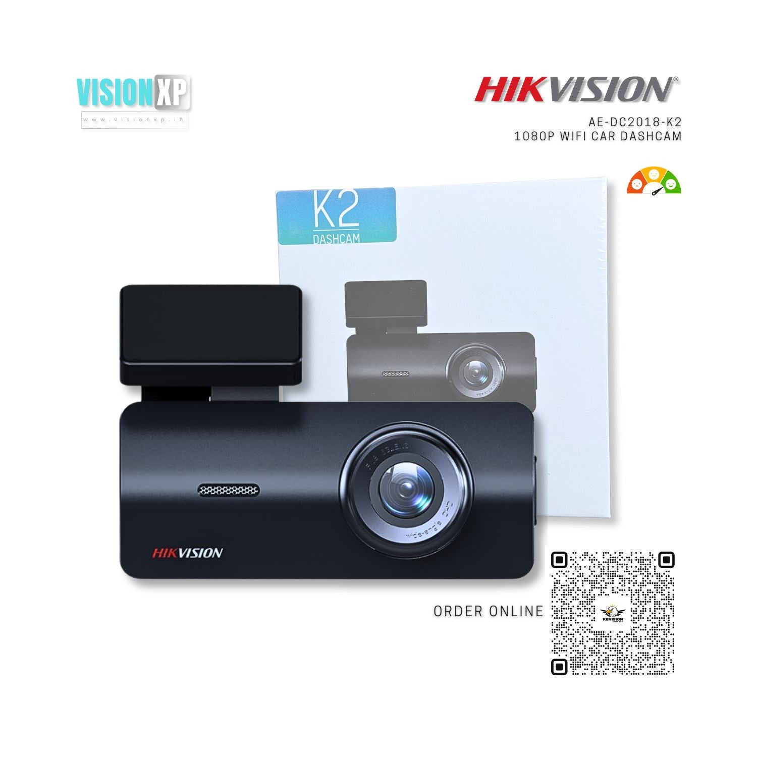 Hikvision AE-DC2018-K2 WiFi 1080p Car Dashcam Camera Hikvision AE-DC2018-K2 WiFi 1080p Car Dashcam Camera
